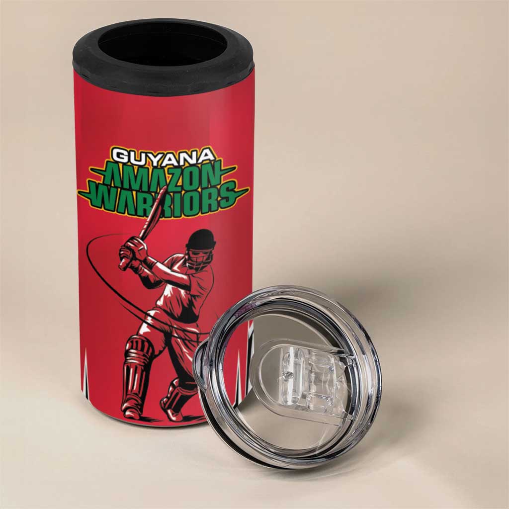 Guyana Cricket Amazon Warriors Custom 4 in 1 Can Cooler Tumbler Go Champion LT18
