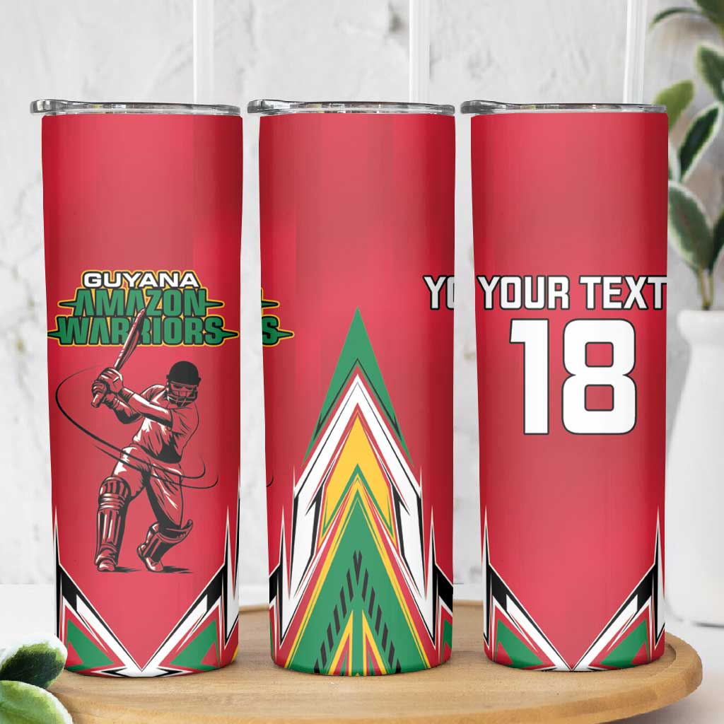 Guyana Cricket Amazon Warriors Custom Skinny Tumbler Go Champion LT18