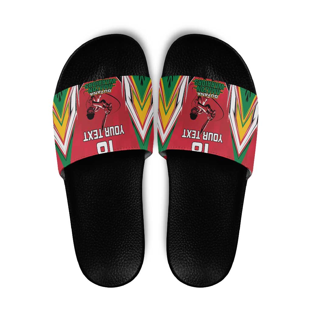 Custom Guyana Cricket Spirit Slide Sandals Amazon Warriors Inspired LT18