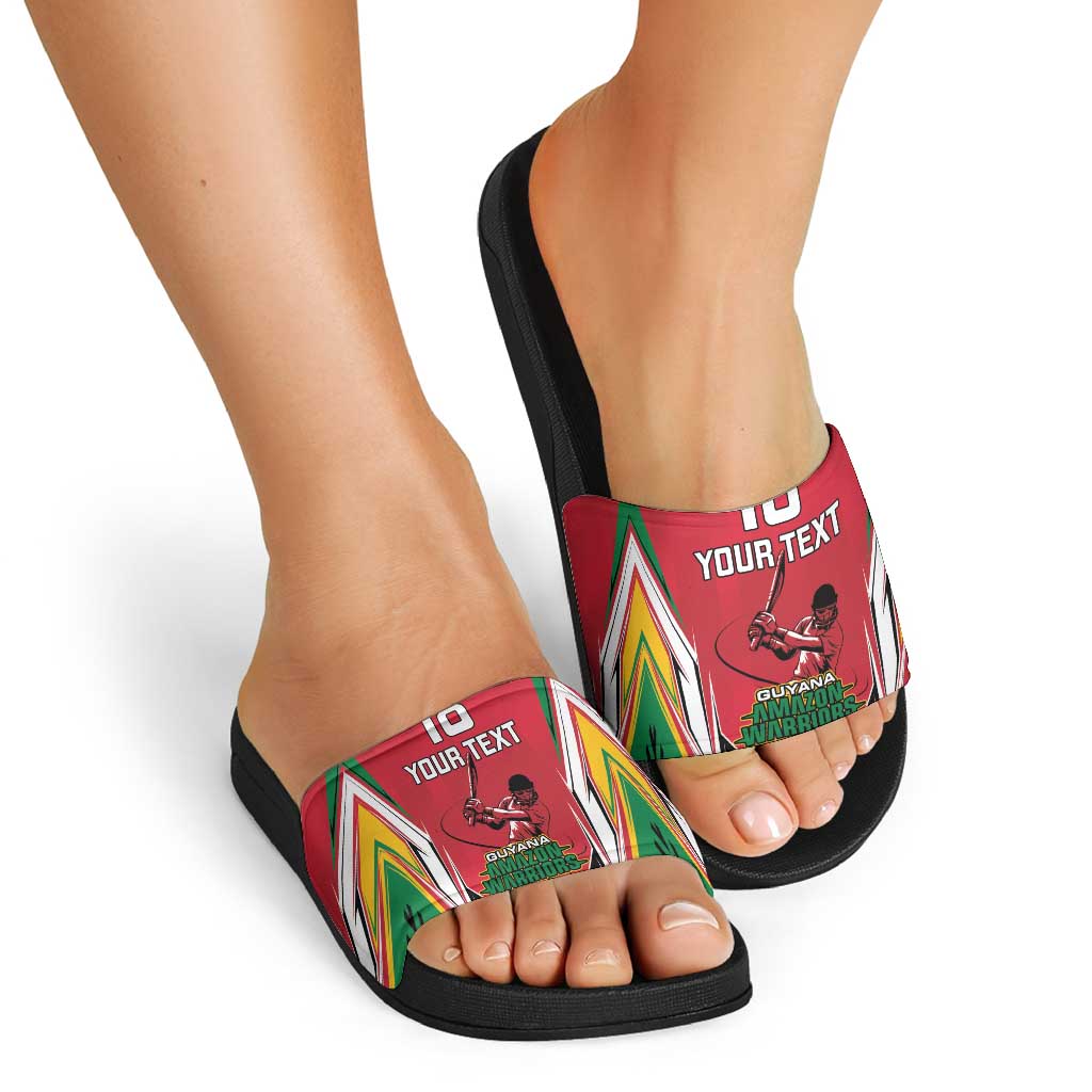 Custom Guyana Cricket Spirit Slide Sandals Amazon Warriors Inspired LT18