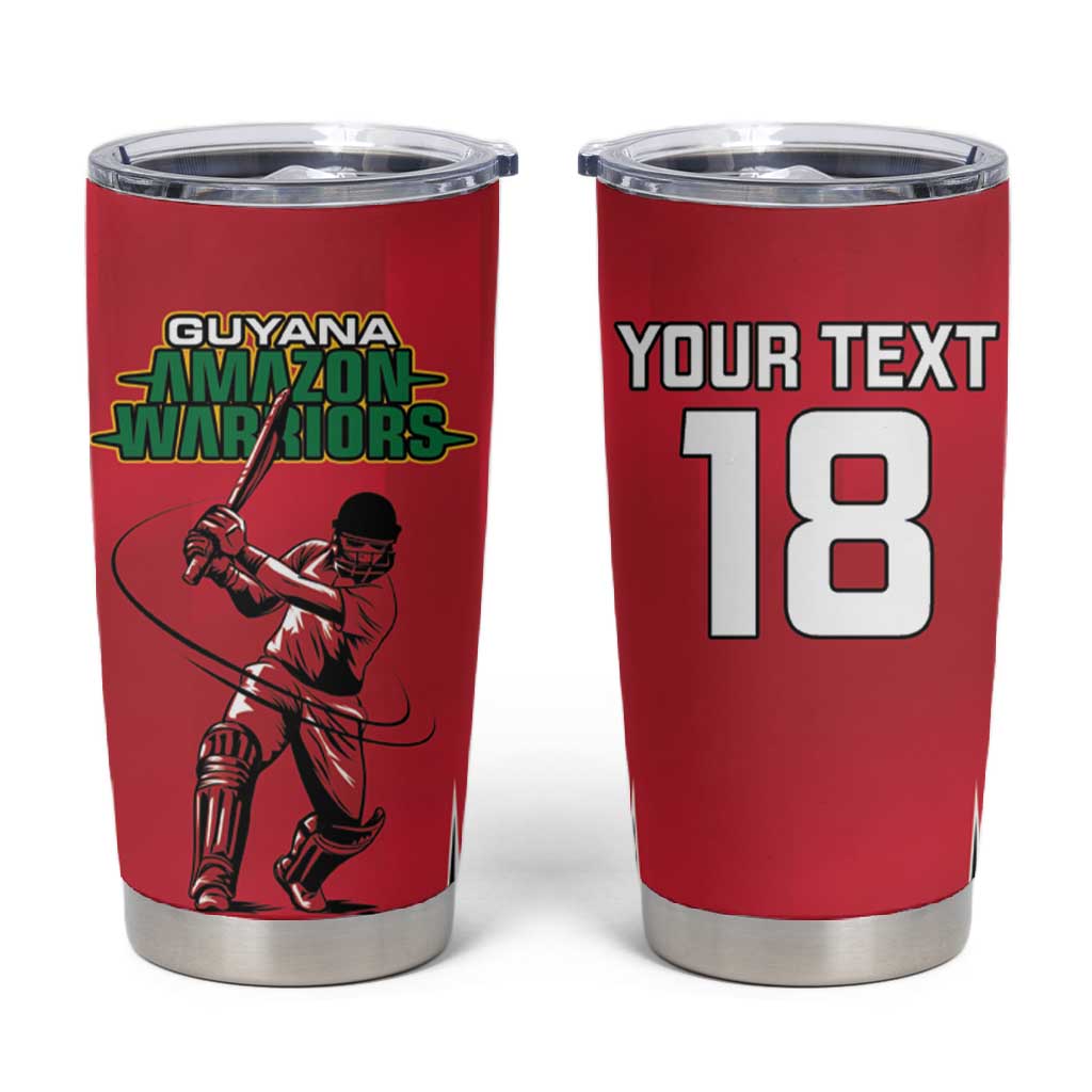 Guyana Cricket Amazon Warriors Custom Tumbler Cup Go Champion LT18