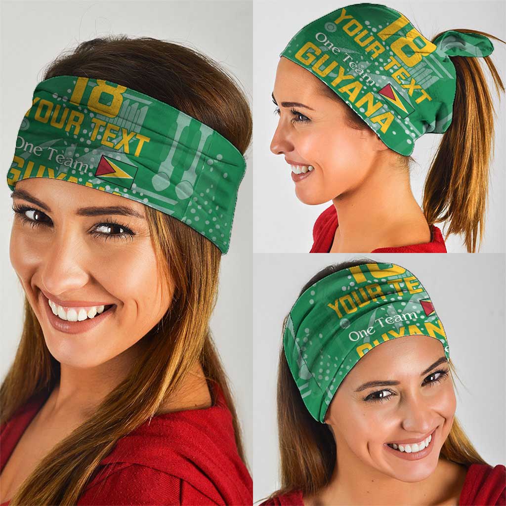 Custom Guyana Football Neck Gaiter One Team One Game Green Version LT18