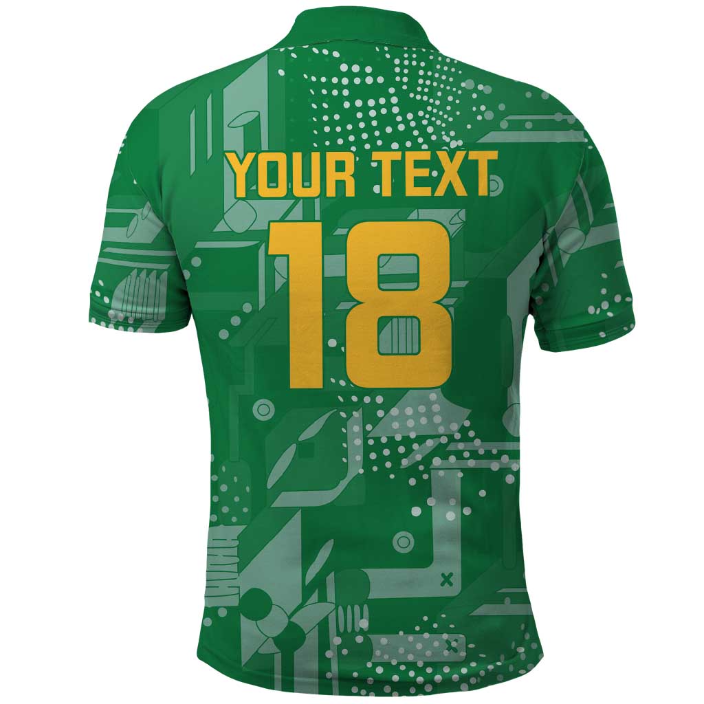 Custom Guyana Football Polo Shirt One Team One Game Green Version LT18