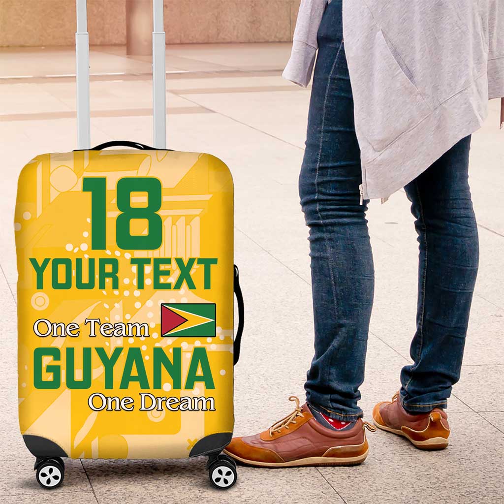 Custom Guyana Football Luggage Cover One Team One Game Yellow Version LT18