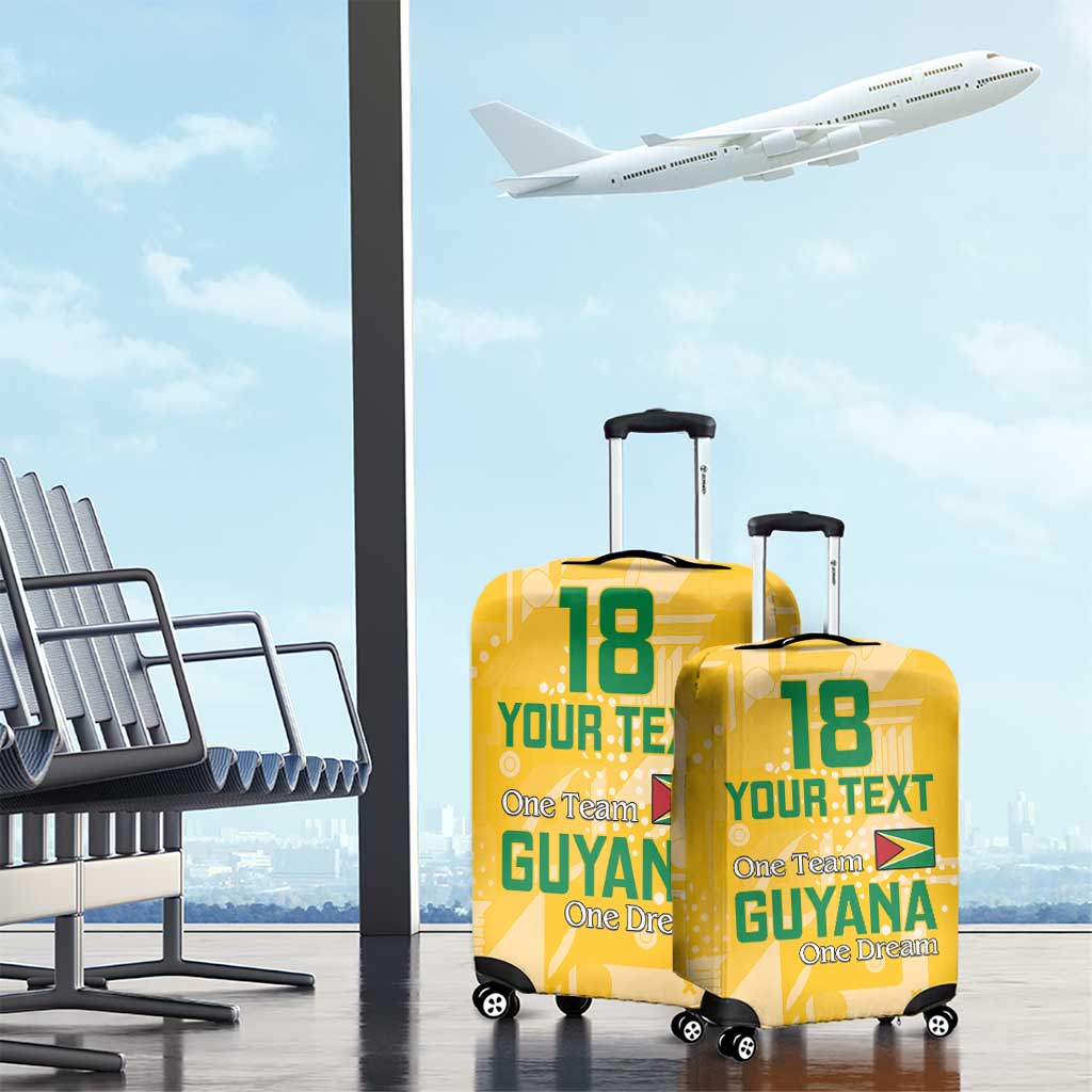 Custom Guyana Football Luggage Cover One Team One Game Yellow Version LT18