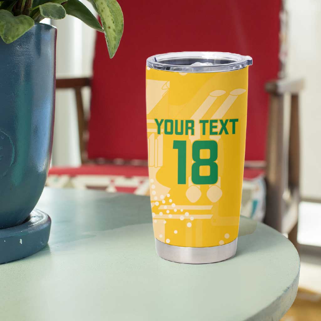 One Team One Game Guyana Football Custom Tumbler Cup Pride Of Guyana Green Version LT18