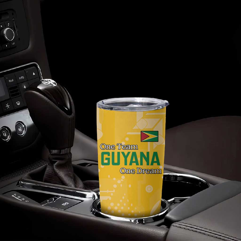 One Team One Game Guyana Football Custom Tumbler Cup Pride Of Guyana Green Version LT18