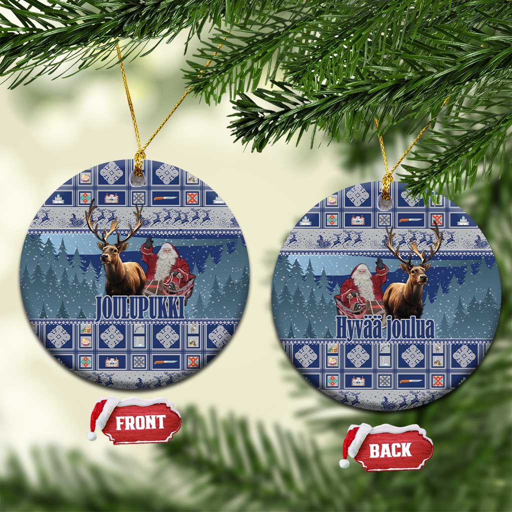 Finland Joulupukki Christmas Ceramic Ornament Mythology Hannunvaakuna LT18