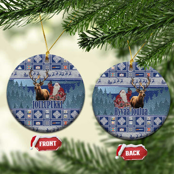Finland Joulupukki Christmas Ceramic Ornament Mythology Hannunvaakuna LT18