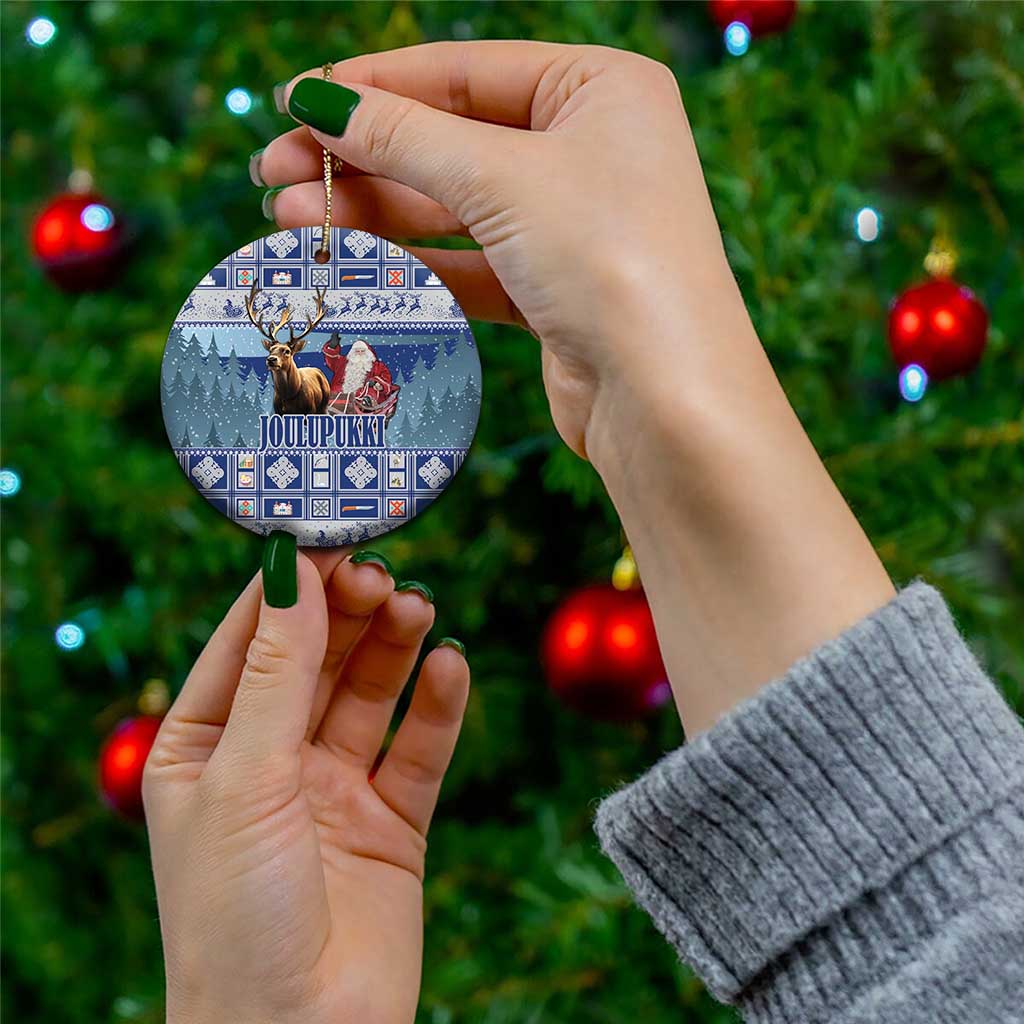 Finland Joulupukki Christmas Ceramic Ornament Mythology Hannunvaakuna LT18