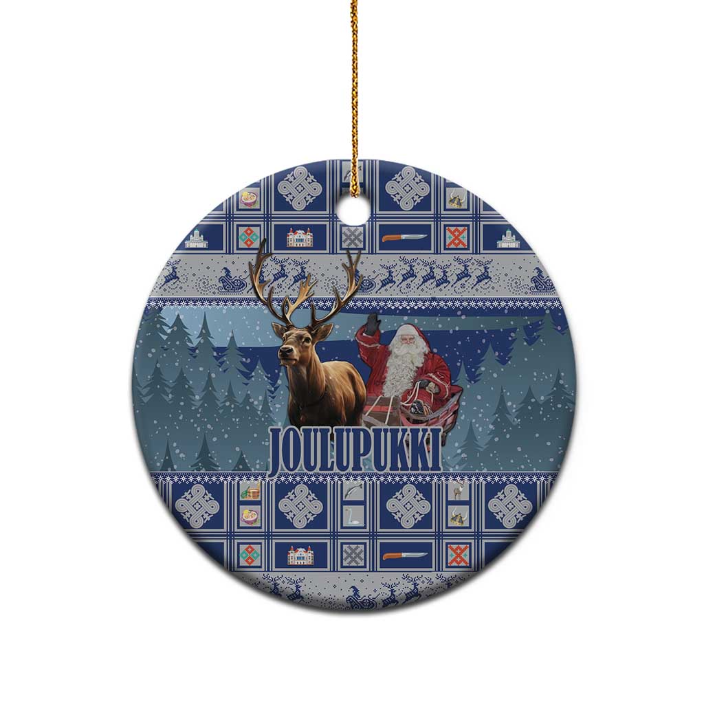 Finland Joulupukki Christmas Ceramic Ornament Mythology Hannunvaakuna LT18
