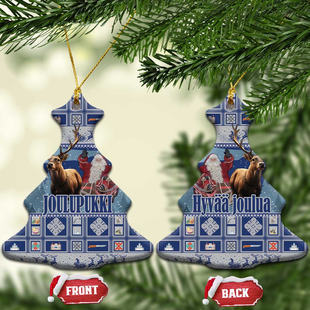 Finland Joulupukki Christmas Ceramic Ornament Mythology Hannunvaakuna LT18