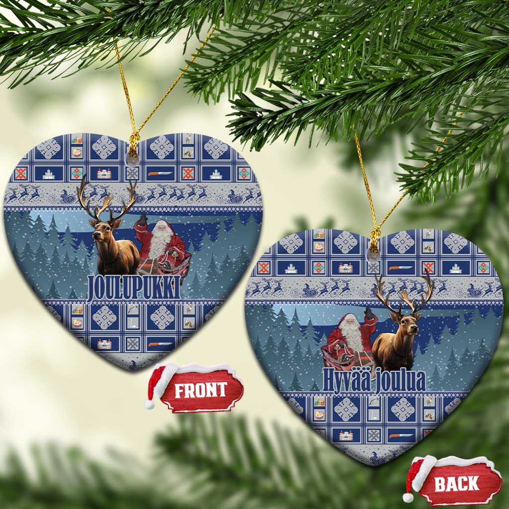 Finland Joulupukki Christmas Ceramic Ornament Mythology Hannunvaakuna LT18