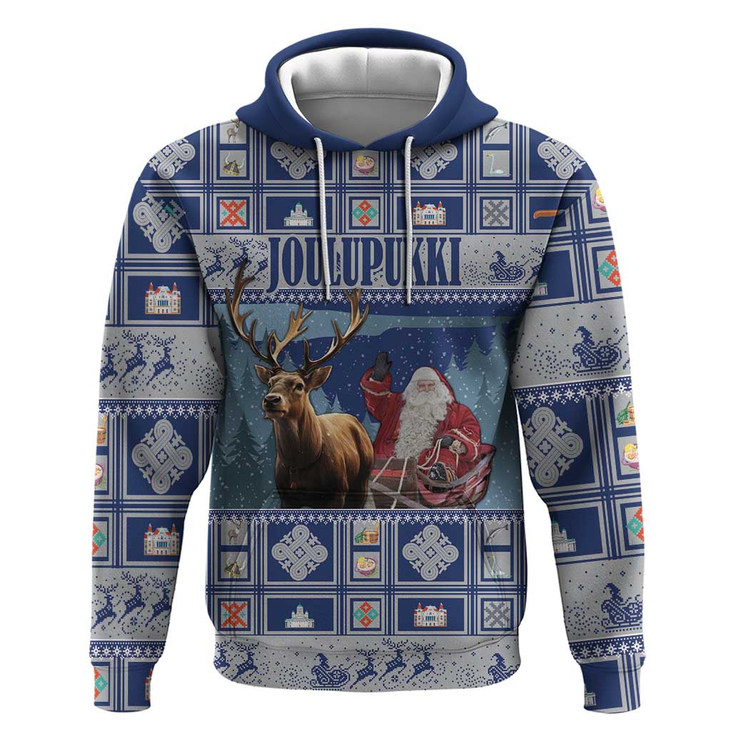 Finland Joulupukki Christmas Hoodie Mythology Hannunvaakuna LT18