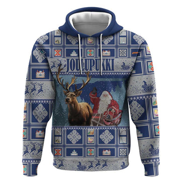 Finland Joulupukki Christmas Hoodie Mythology Hannunvaakuna LT18