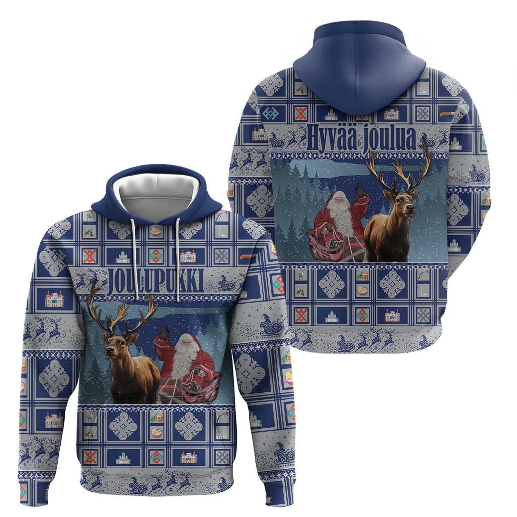 Finland Joulupukki Christmas Hoodie Mythology Hannunvaakuna LT18