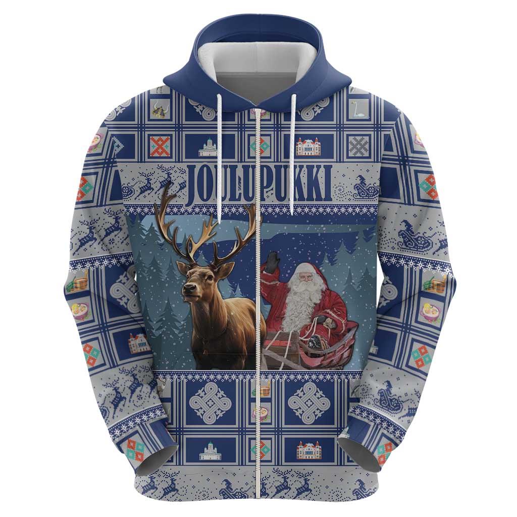 Finland Joulupukki Christmas Hoodie Mythology Hannunvaakuna LT18