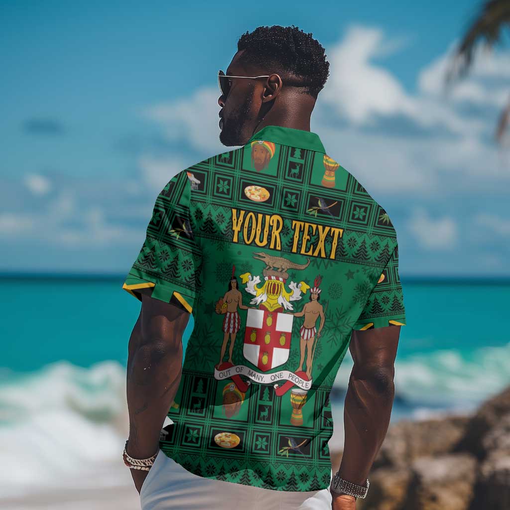 Personalized Afro-Jamaicans Merri Crissmuss Hawaiian Shirt Coat Of Arms - Xmas LT18