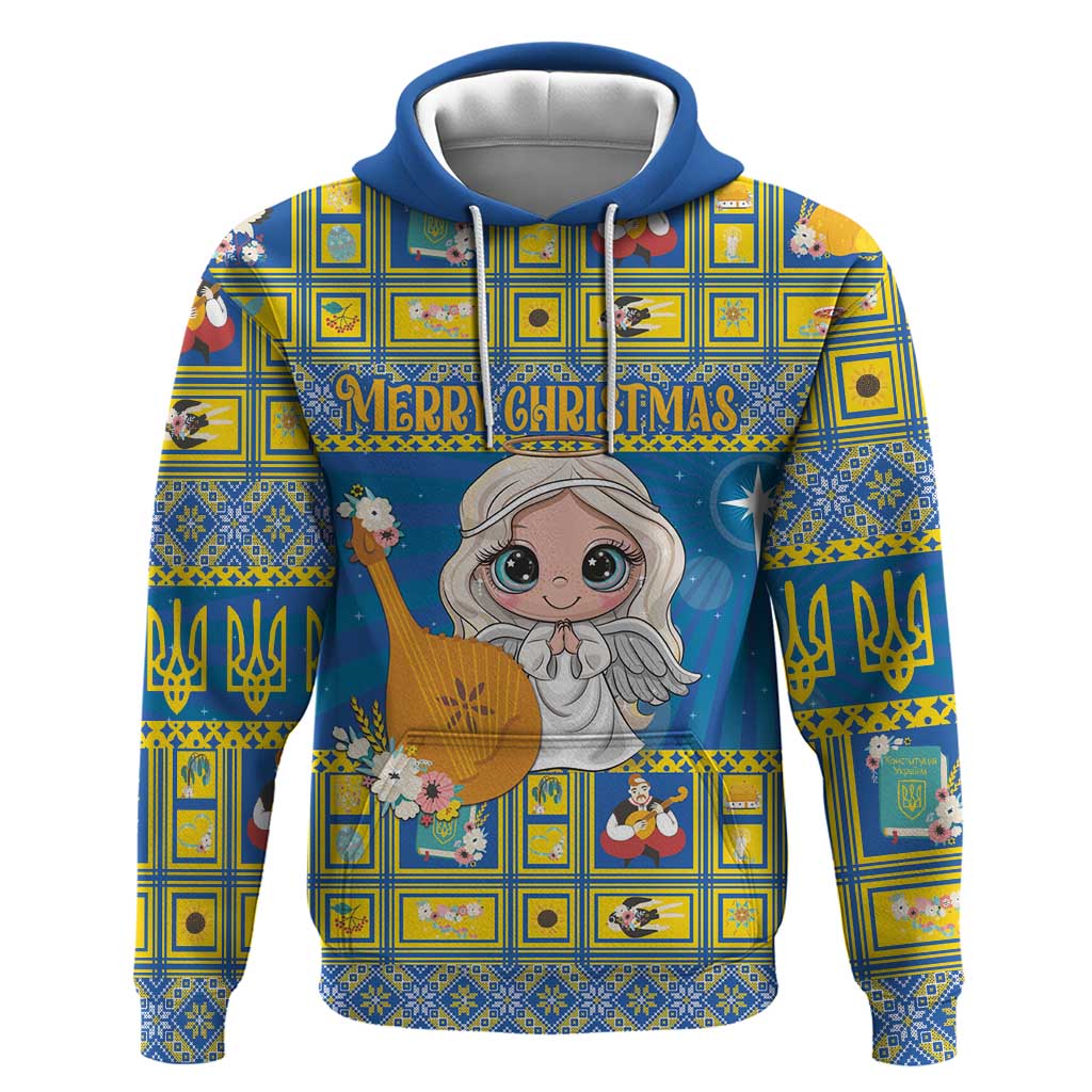 Personalized Ukraine Christmas Hoodie Star of Bethlehem With Angle Funny LT18
