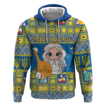 Personalized Ukraine Christmas Hoodie Star of Bethlehem With Angle Funny LT18