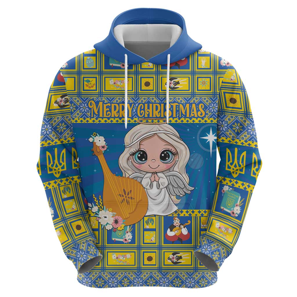 Personalized Ukraine Christmas Hoodie Star of Bethlehem With Angle Funny LT18