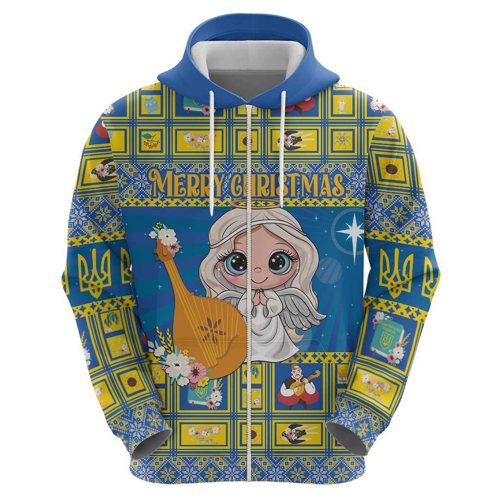 Personalized Ukraine Christmas Hoodie Star of Bethlehem With Angle Funny LT18
