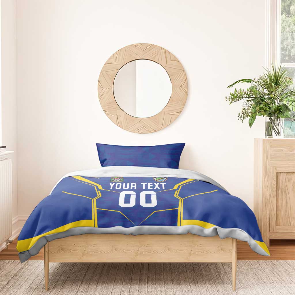 Custom Afro Tanzania Football Bedding Set Taifa Stars Go Champion LT18