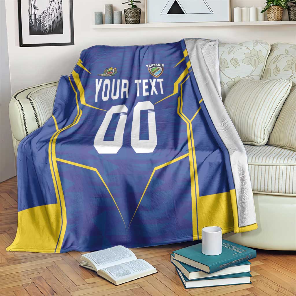 Custom Afro Tanzania Football Blanket Taifa Stars Go Champion LT18