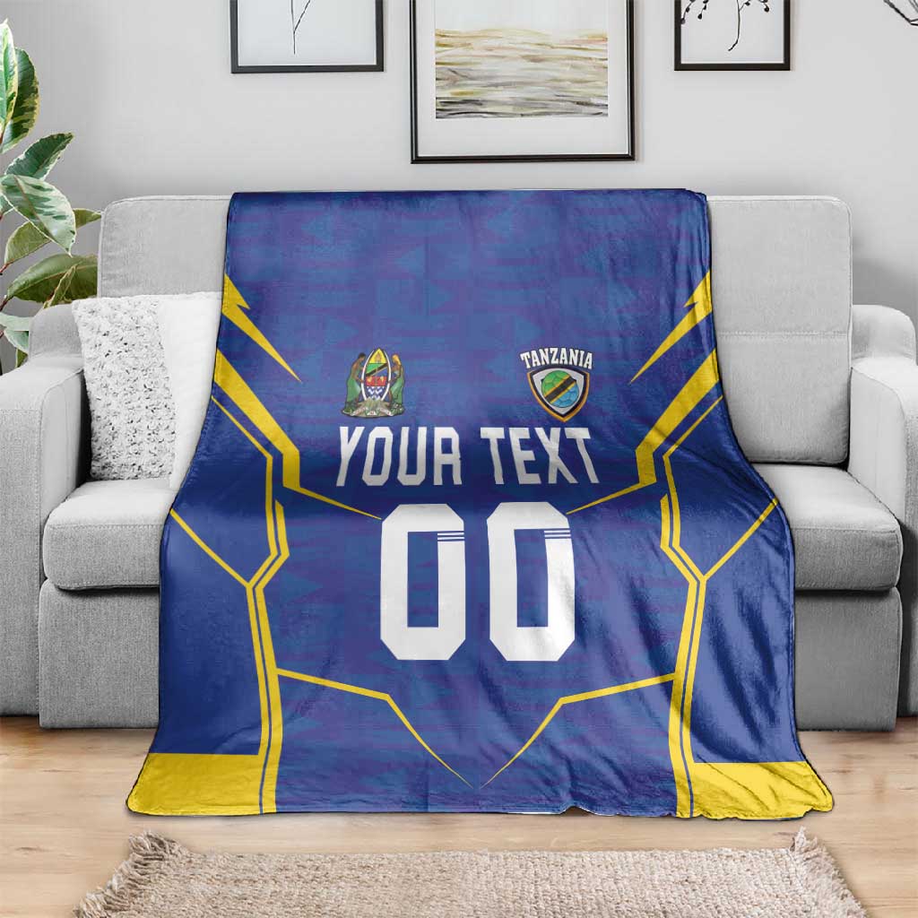 Custom Afro Tanzania Football Blanket Taifa Stars Go Champion LT18