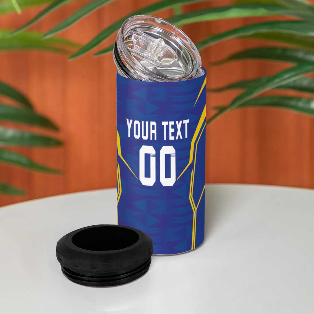 Custom Afro Tanzania Football 4 in 1 Can Cooler Tumbler Taifa Stars Go Champion LT18