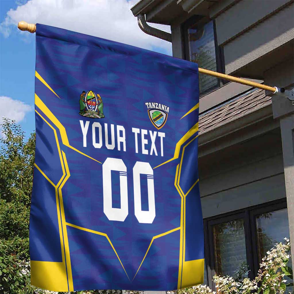 Custom Afro Tanzania Football Garden Flag Taifa Stars Go Champion LT18