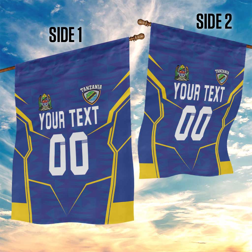 Custom Afro Tanzania Football Garden Flag Taifa Stars Go Champion LT18