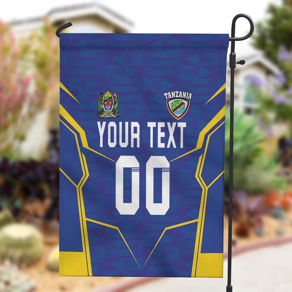 Custom Afro Tanzania Football Garden Flag Taifa Stars Go Champion LT18
