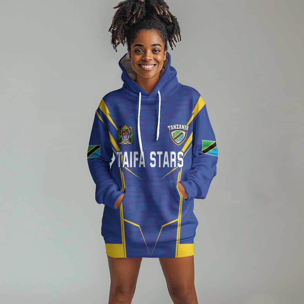 Custom Afro Tanzania Football Hoodie Dress Taifa Stars Go Champion LT18