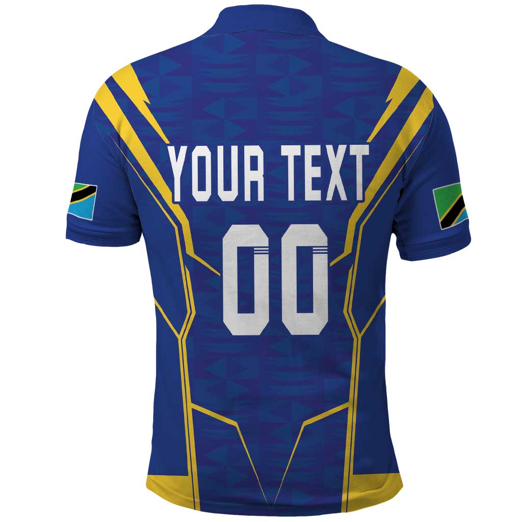 Custom Tanzania Football Polo Shirt Taifa Stars Sporty Style LT18