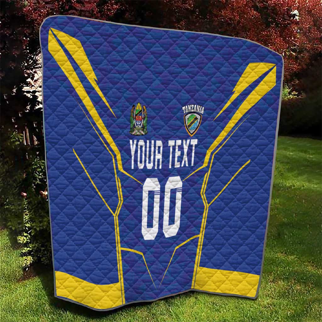 Custom Afro Tanzania Football Quilt Taifa Stars Go Champion LT18