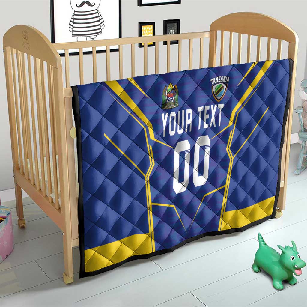 Custom Afro Tanzania Football Quilt Taifa Stars Go Champion LT18