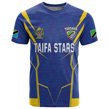 Custom Afro Tanzania Football T shirt Taifa Stars Go Champion LT18
