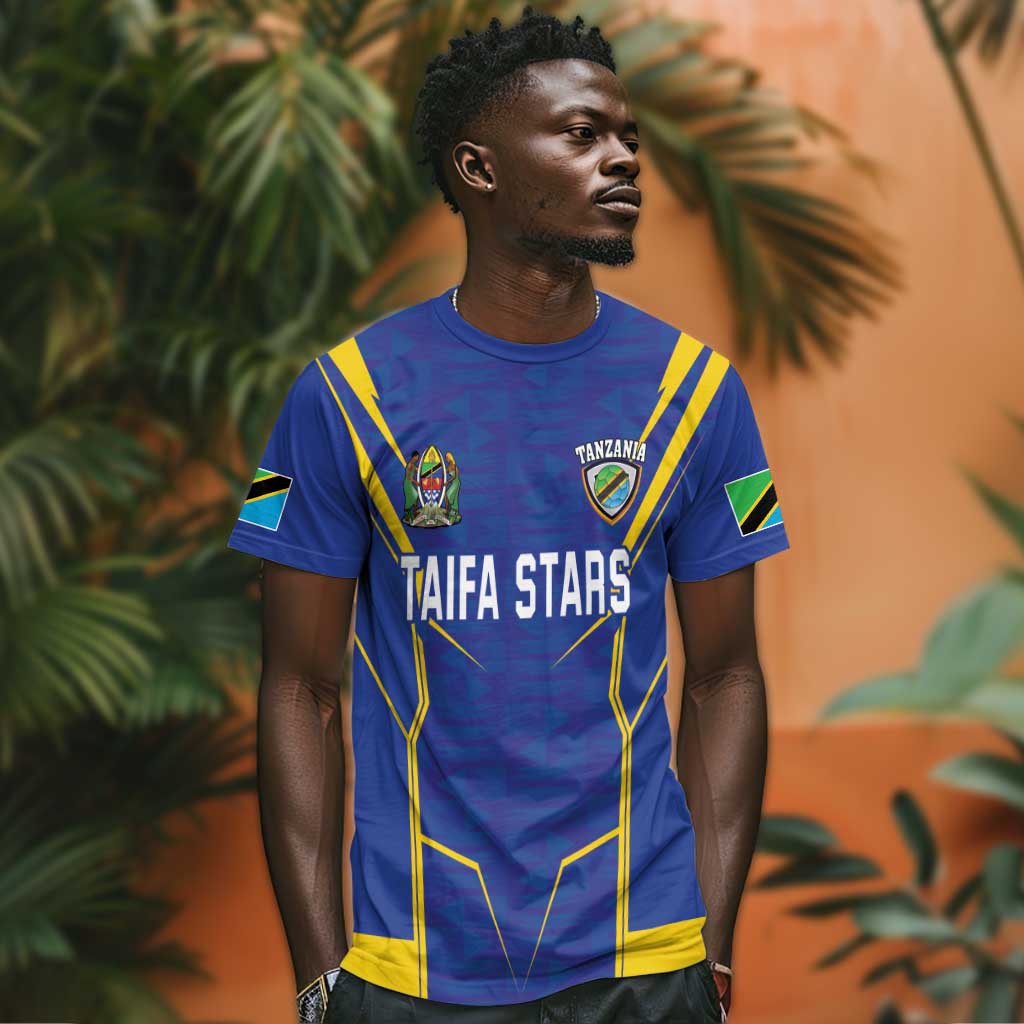 Custom Afro Tanzania Football T shirt Taifa Stars Go Champion LT18