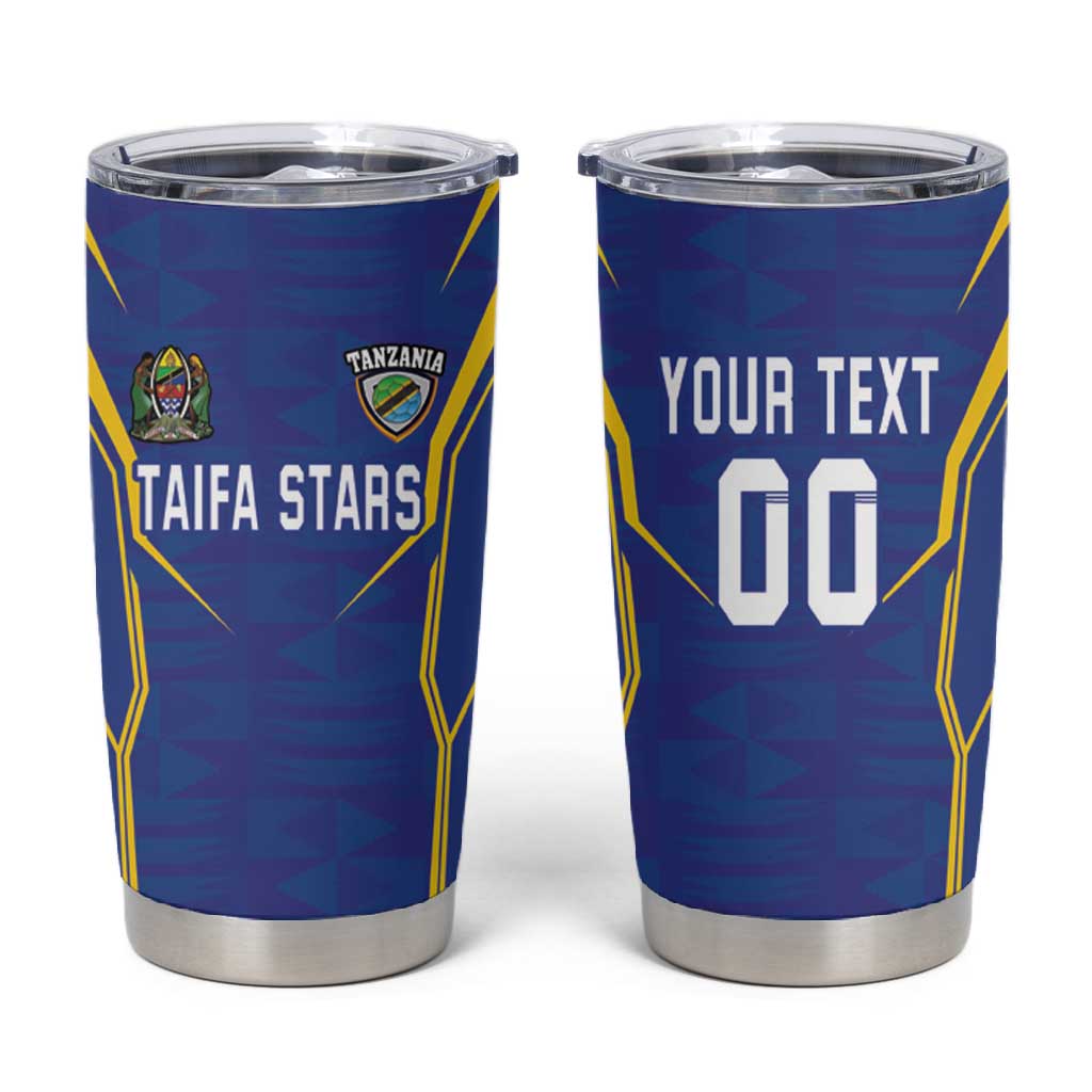 Custom Afro Tanzania Football Tumbler Cup Taifa Stars Go Champion LT18