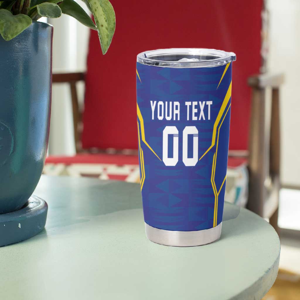 Custom Afro Tanzania Football Tumbler Cup Taifa Stars Go Champion LT18