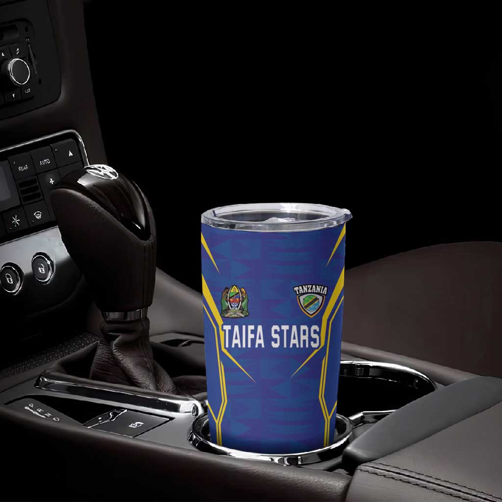 Custom Afro Tanzania Football Tumbler Cup Taifa Stars Go Champion LT18