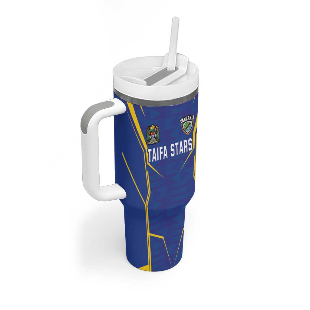 Custom Afro Tanzania Football Tumbler With Handle Taifa Stars Go Champion LT18