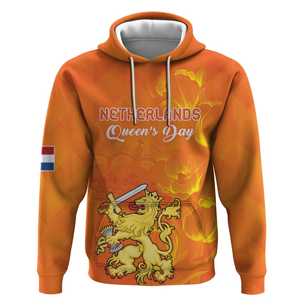 Personalized Netherlands Queen's Day Hoodie Koninginnedag Royal Crown LT18