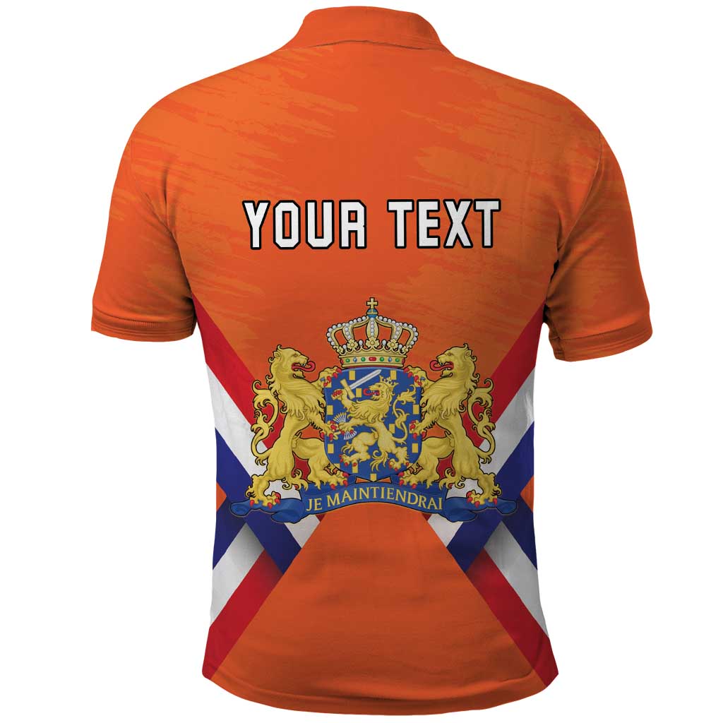 Personalized Netherlands King's Day Polo Shirt Koningsdag Lion King With Crown LT18