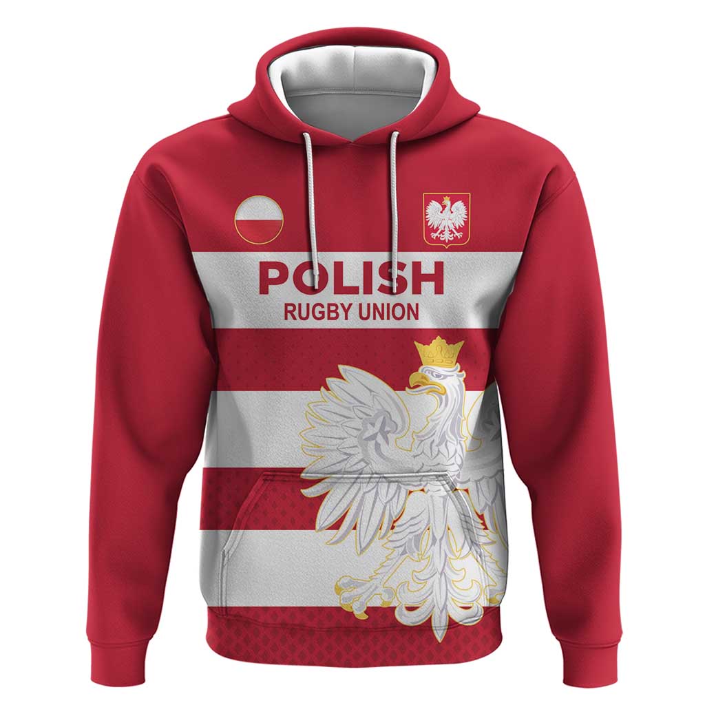 Custom Poland Rugby Hoodie Bia?o-czerwoni Go Champion LT18