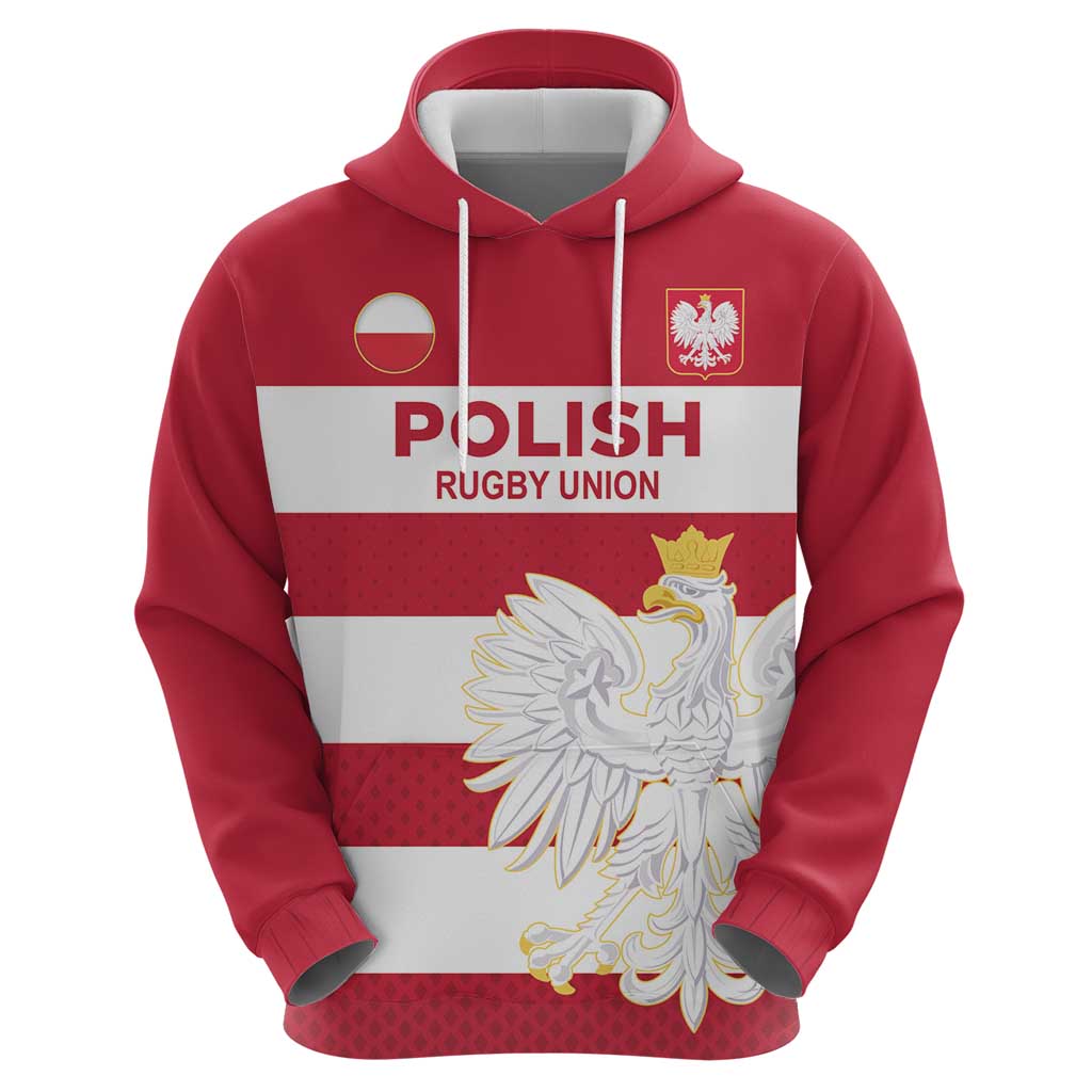 Custom Poland Rugby Hoodie Bia?o-czerwoni Go Champion LT18