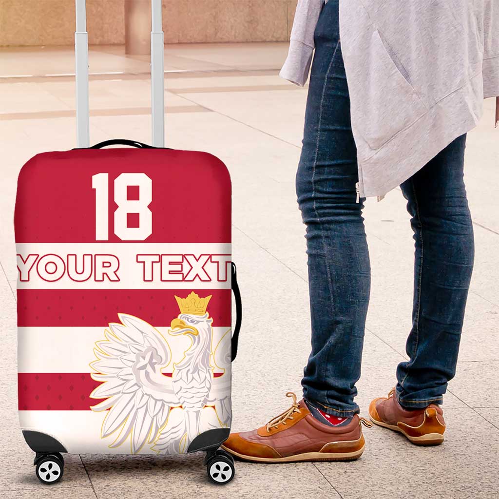 Custom Poland Rugby Luggage Cover Bia?o-czerwoni Go Champion LT18