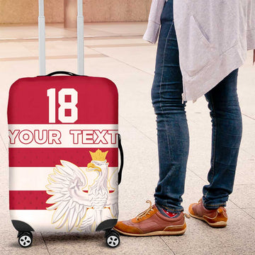 Custom Poland Rugby Luggage Cover Bia?o-czerwoni Go Champion LT18