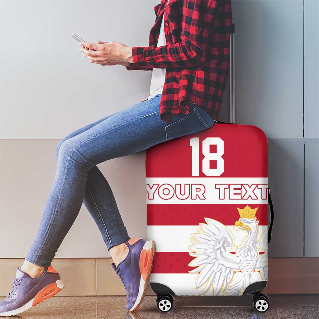 Custom Poland Rugby Luggage Cover Bia?o-czerwoni Go Champion LT18